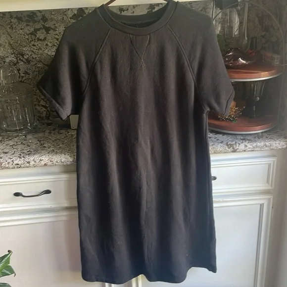 New Madewell MWL Airyterry Sweatshirt Tee Dress - Picture 2 of 10